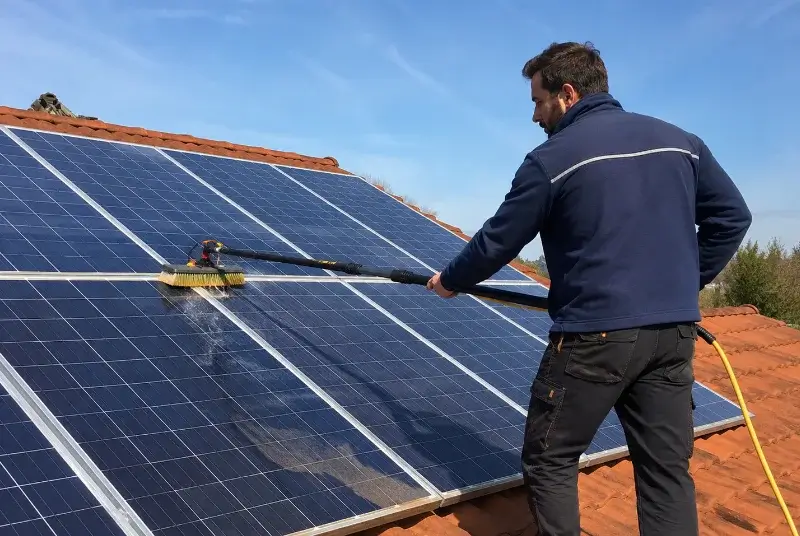 Nettoyage et entretien de panneaux solaires à Marlieux
